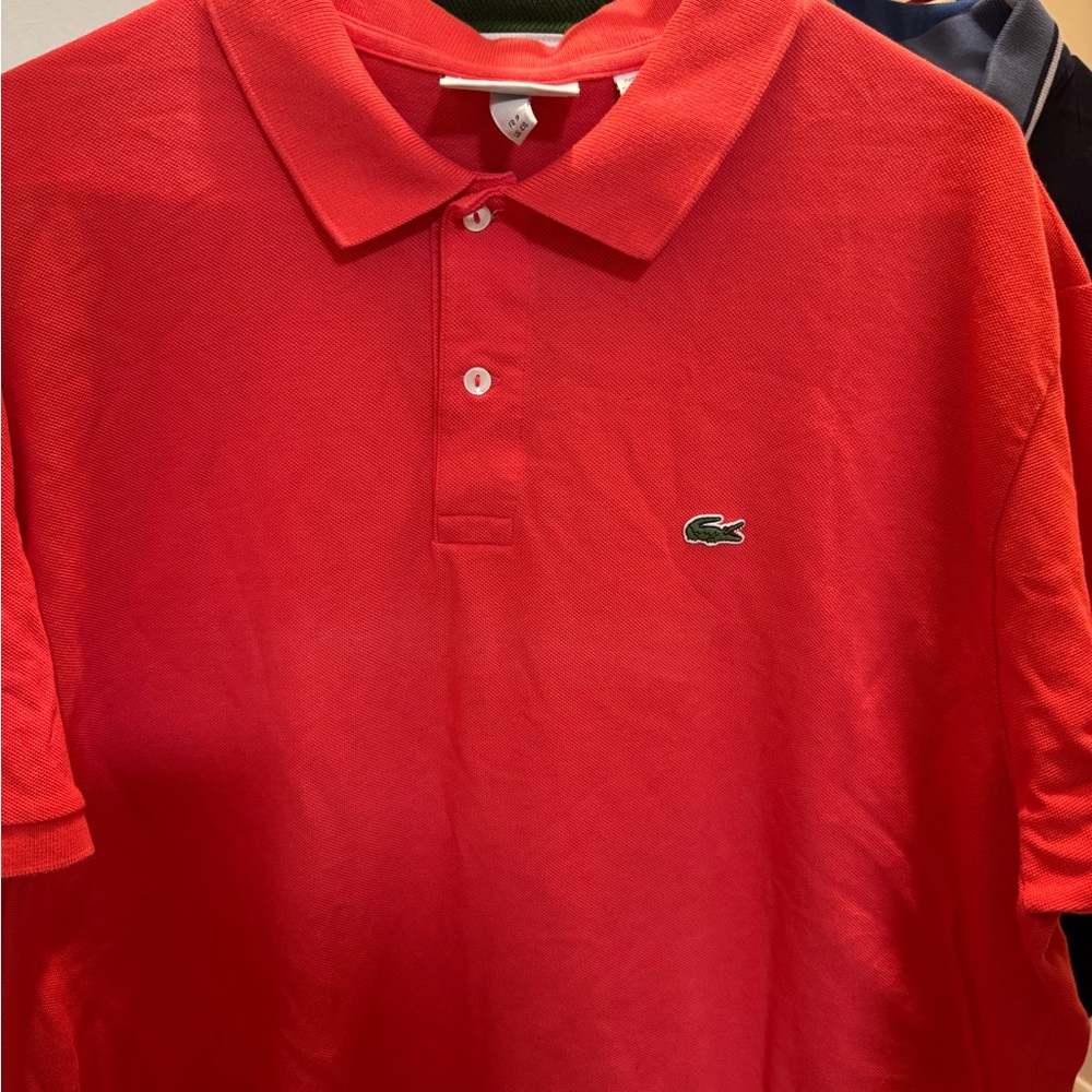 Lacoste Bold Red Polo Shirt